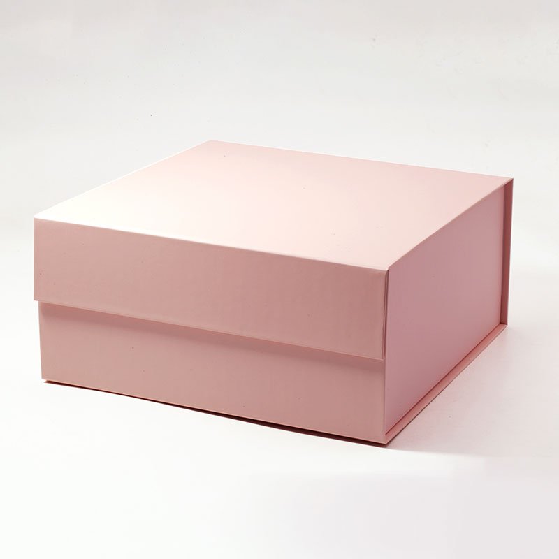 Custom Wholesale pink Folding Packaging Luxury Magnetic Closure Gift Box with Ribbon