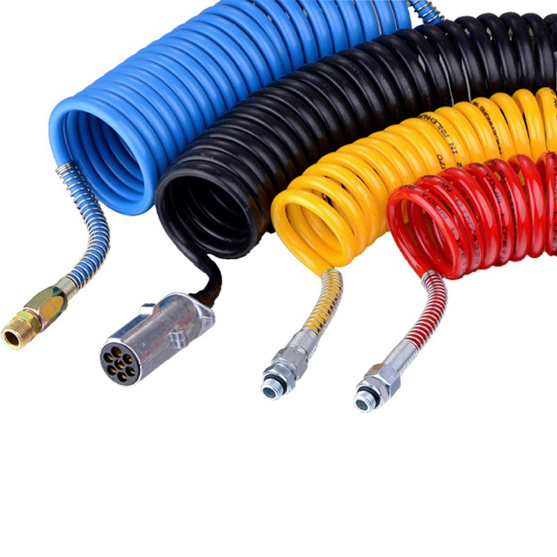 Pneumatic Hose Pu Tube for Truck Trailer PA12 Material Spiral Hose Air Brake System Air Coil