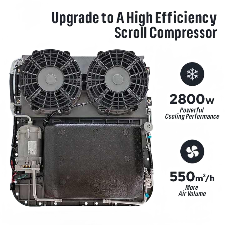 High Quality 24V Truck Sleep Cab Air Conditioner Rooftop 12V Electric Portable AC for Cars RV & Parking Auto Parking Conditioner