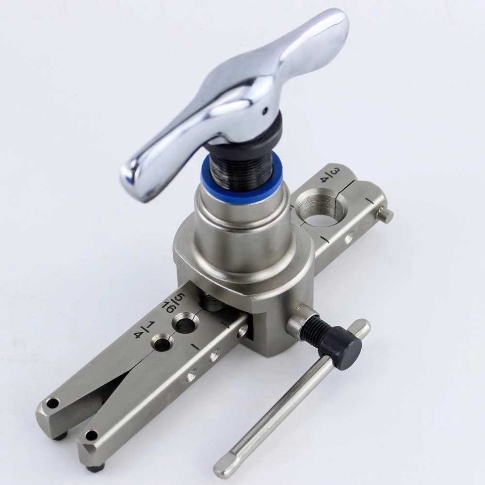 HAVC Pipe Cone Flaring Tool Kit 6-19mm 45 Degree Angle Eccentric Cone Type Sets for Water Gas Refrigeration Brake Line