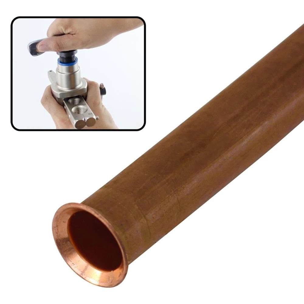 HAVC Pipe Cone Flaring Tool Kit 6-19mm 45 Degree Angle Eccentric Cone Type Sets for Water Gas Refrigeration Brake Line