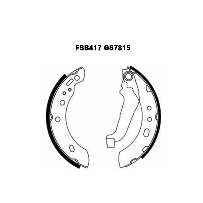 GS8527 Brake Shoe for Nissan Micra II 1.0 I 16V 44kW; Nissan Micra II 1.0 I 16V 40kW; Nissan Micra II 1.3 I 16V