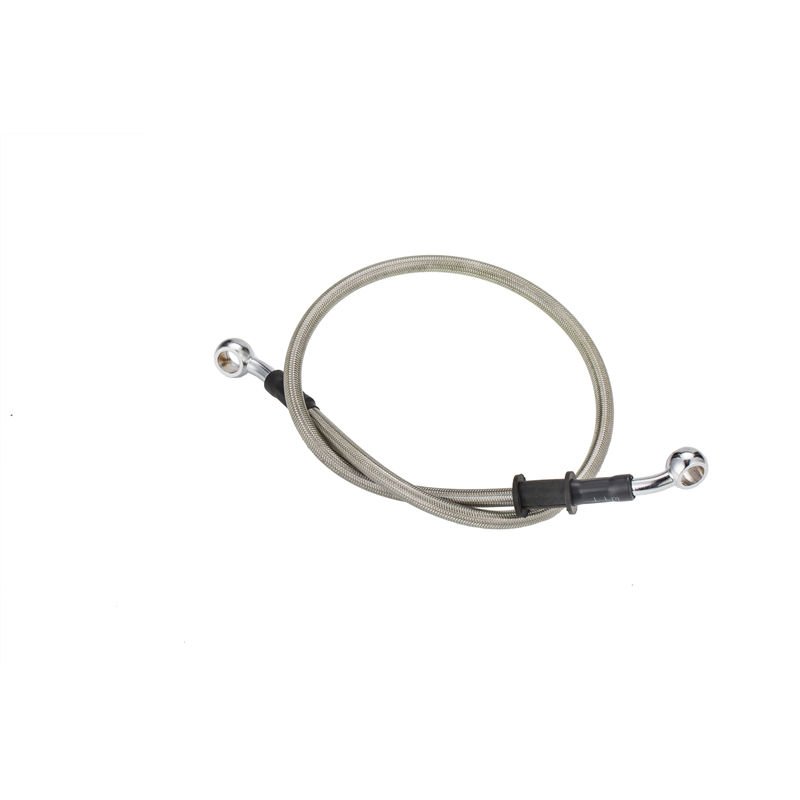 AN3 10mm Aluminum Steel Chrome Motorcycle Stainless Steel Braided Brake Line Hose Pipe Banjo Male Female Fitting 28 90 Deg Bend