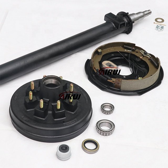 95"HS 80 SC 7k Trailer Axle-7000 lb 12*2 Inch Electric Brake and 8 on 6.5"Drum Kits for Utility Trailer