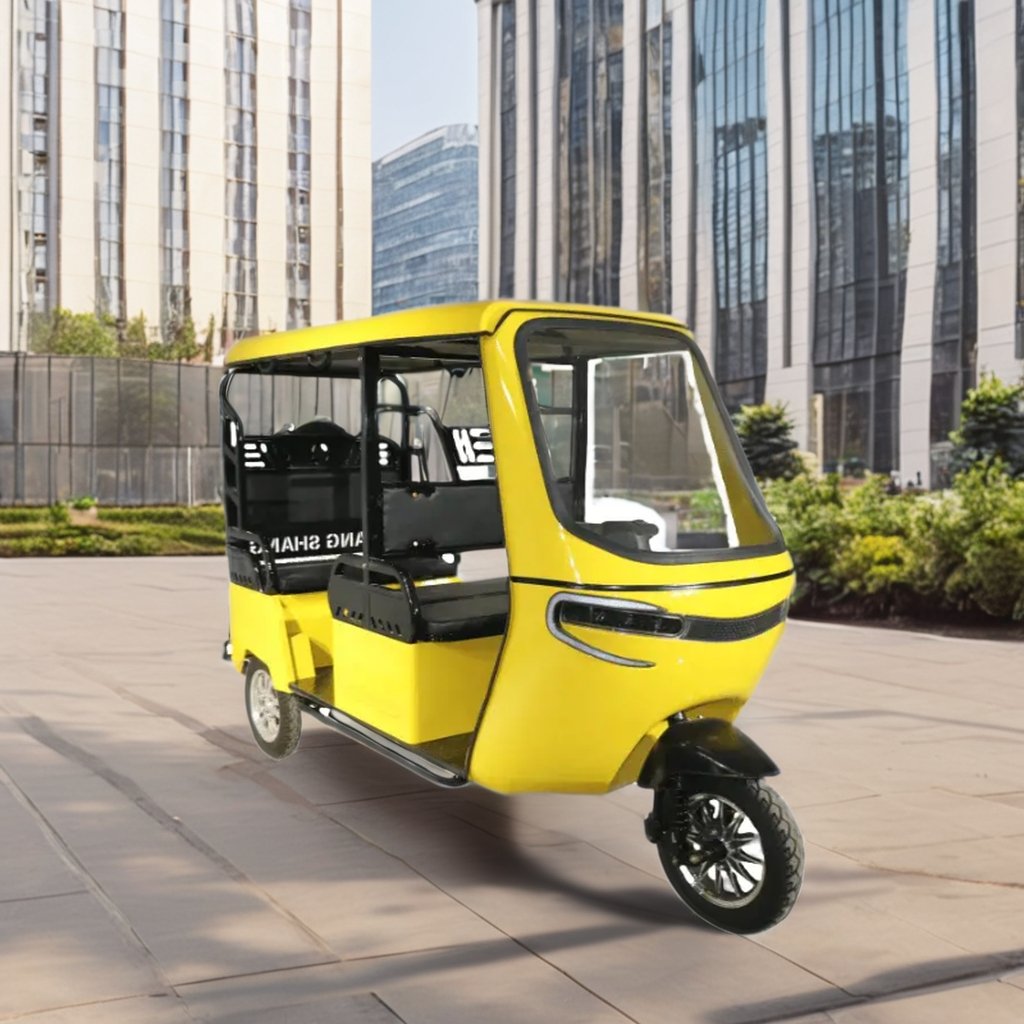 QSD Fashion Design 1200W Electric Auto Rickshaw Open 3 Wheeler Triciclo Eléctrico Africa Market Wholesale EEC Certificate 60v