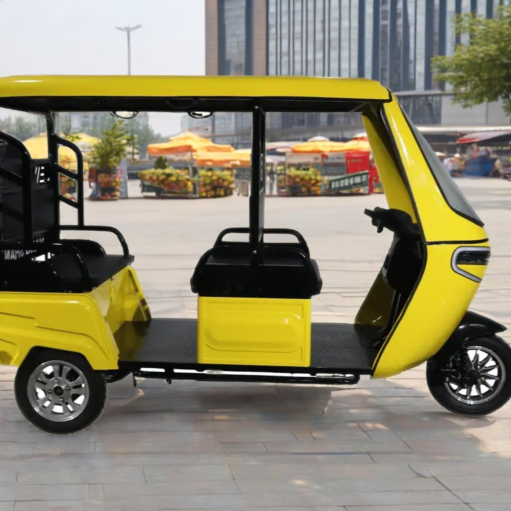 QSD Fashion Design 1200W Electric Auto Rickshaw Open 3 Wheeler Triciclo Eléctrico Africa Market Wholesale EEC Certificate 60v