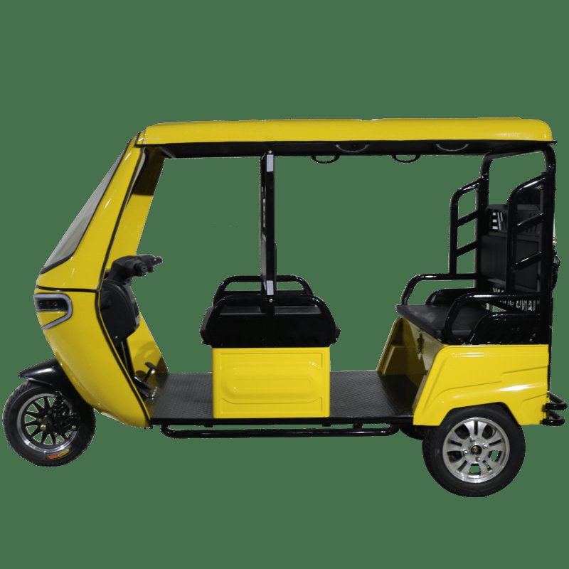 QSD Fashion Design 1200W Electric Auto Rickshaw Open 3 Wheeler Triciclo Eléctrico Africa Market Wholesale EEC Certificate 60v