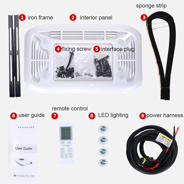 Auto air Condition 12V 24V Electric Truck Cabin Air Conditioning Systems 12V 24V Parking Air Conditioner Trucks
