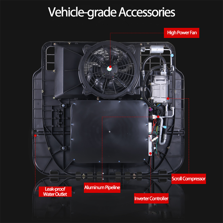 Auto air Condition 12V 24V Electric Truck Cabin Air Conditioning Systems 12V 24V Parking Air Conditioner Trucks