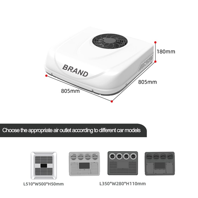 12V Rv air Conditioner 24V Electric AC Rooftop Roof Air Conditioning for Autos & RVs 12V/24V Auto Conditioner for Truck Parking