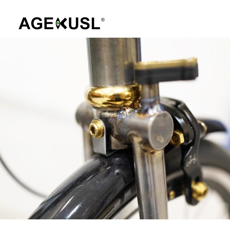 AGEKUSL Bike Brake Caliper Bolts Brake Pads Titanium Screws Nuts for Brompton a Line C Line 22 Year Model