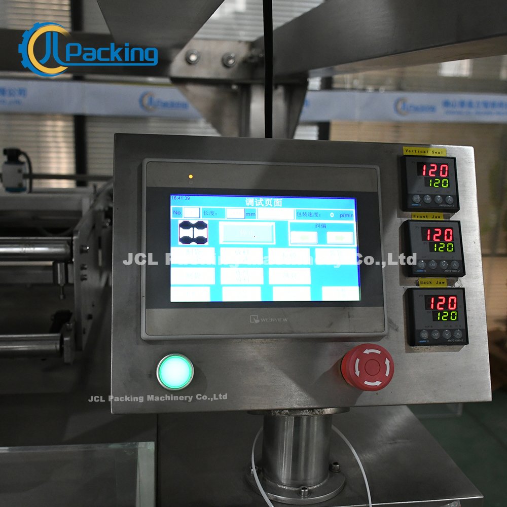 Mixed Dried Nuts Walnuts Sugar Rice Back Sealing Vertical Pillow Bag Filling and Packaging Machine with Multi Heads Weigher