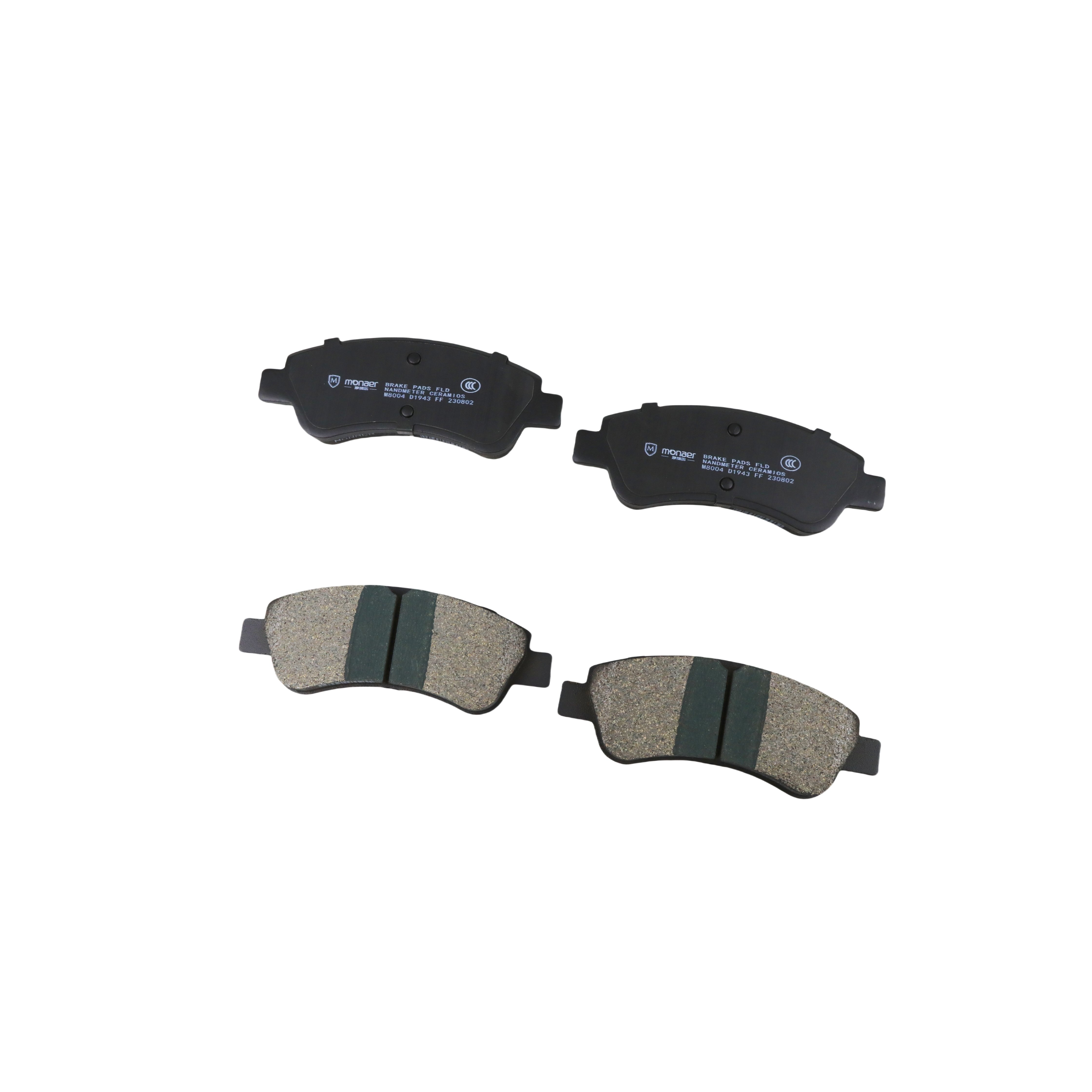 D1493 M8004 Brake Pad Manufacturer Monaer High End Ceramic Brake Pads No Sound No Dust