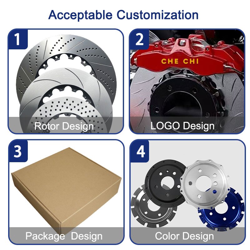 Factory Sale High Quality All Size Brake Disc Drilled Painted Coated Auto Spare Parts Brake Disc for 410*36mm K72