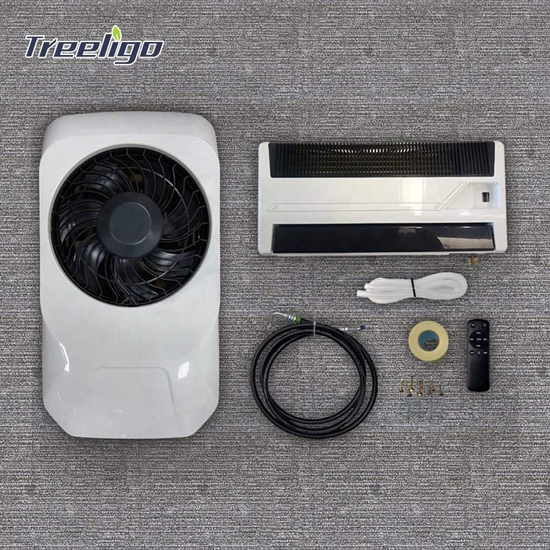 New 12V 24V Parking air Conditioner Split Sleeper Air Conditioner for Truck RV Camper Van Tractor