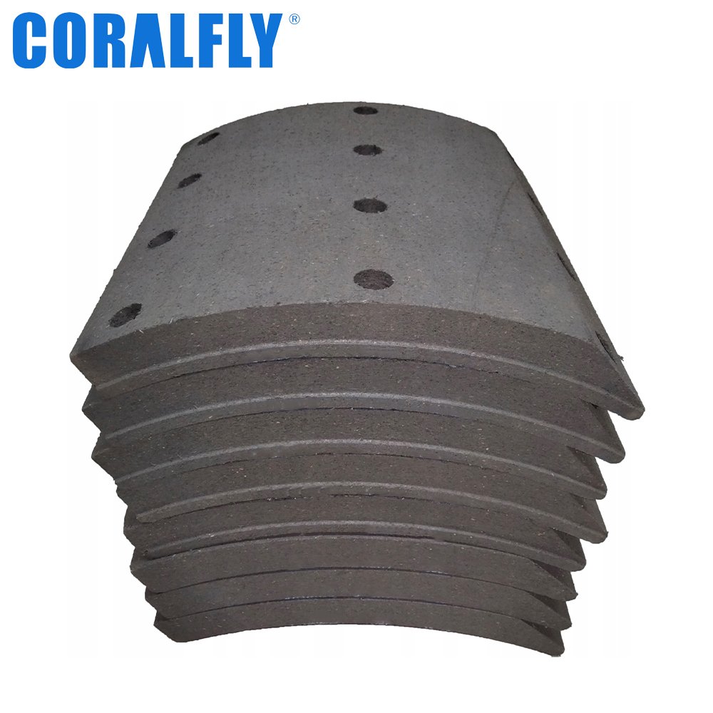 Coralfly Product Golden Supplier Truck Parts 19393 Truck Brake Lining for scania 551053 551170 751012 181814