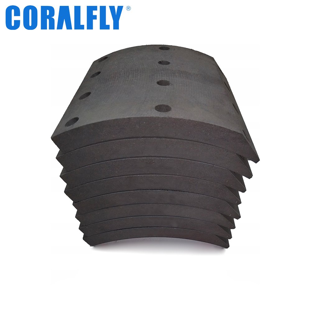 Coralfly Product Golden Supplier Truck Parts 19393 Truck Brake Lining for scania 551053 551170 751012 181814