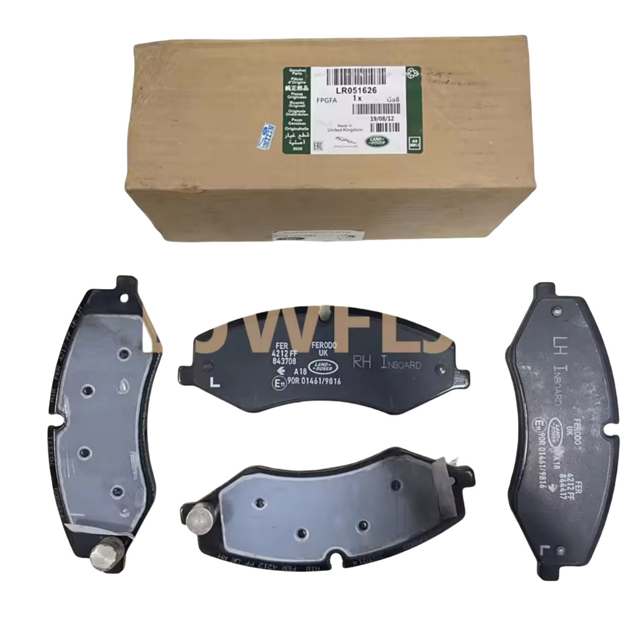 Front Brake Pads LR134700 LR051626 for Land Rover Range Sport 14-15 Compatible with Range 13-15