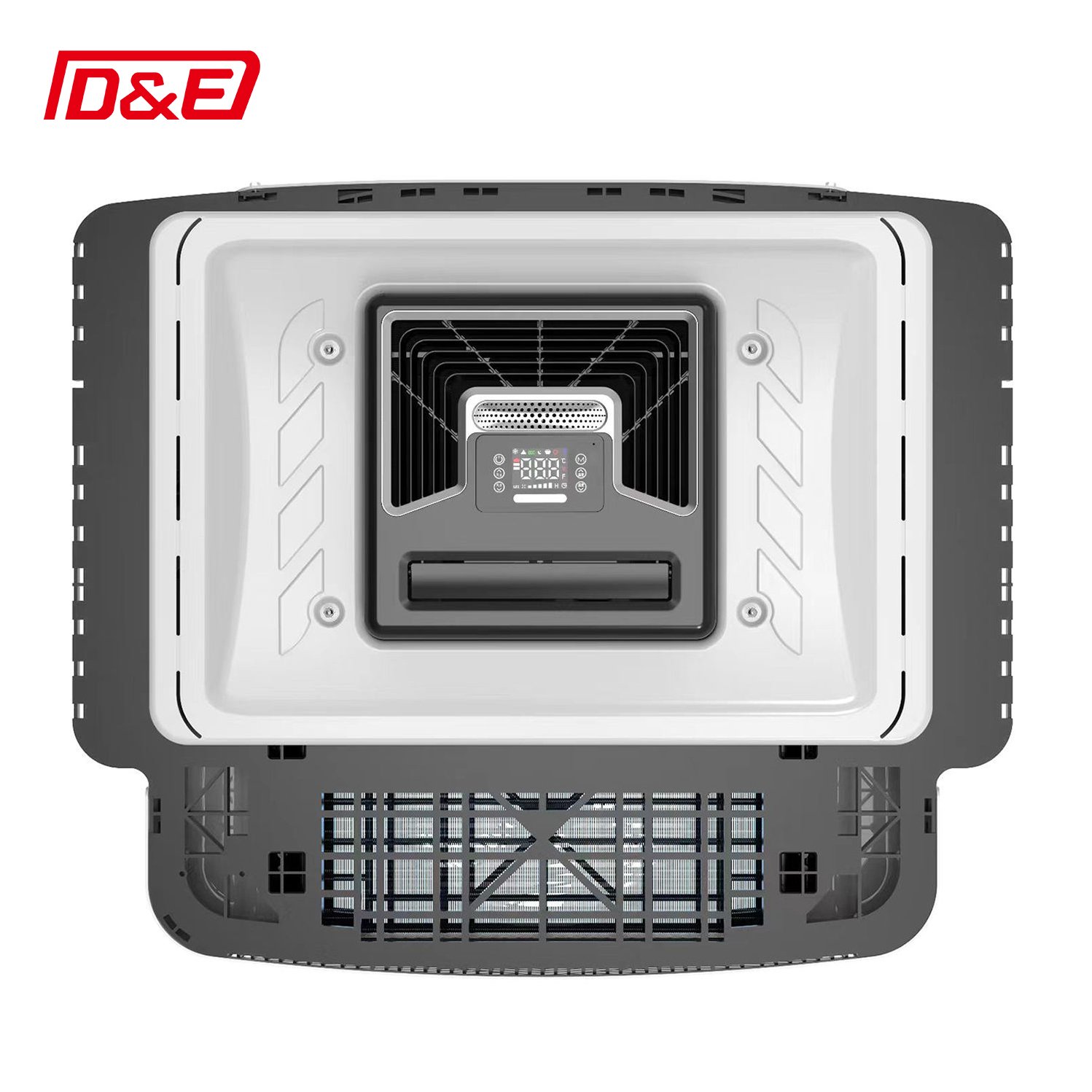 DC 12V 24V Parking Air Conditioner Cooler Rooftop Air Conditioning Systems for Cars Trucks RVs Campers Caravans AC