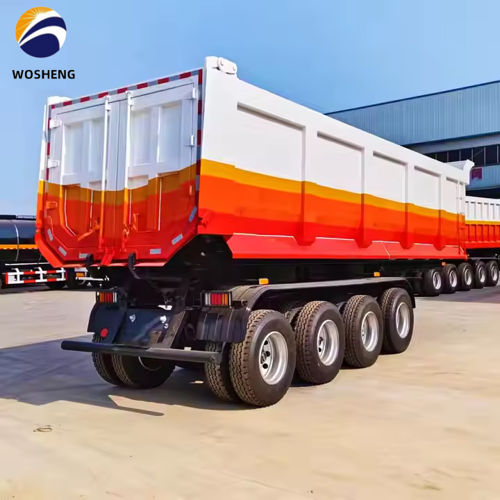 Heavy Duty Hydraulic Cylinder Lifting Rear Dump End Tipping Semi Trailer