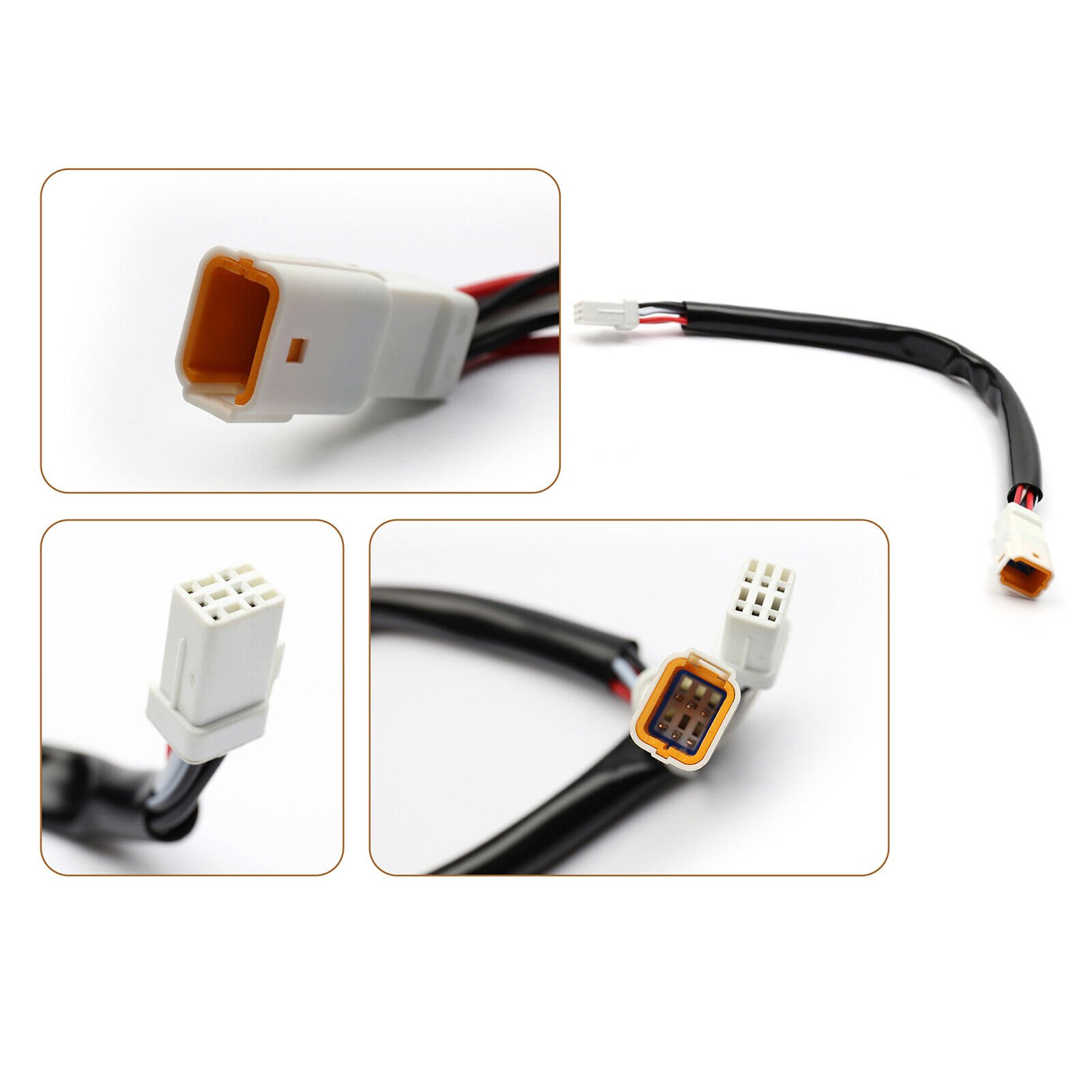 Motorcycle Handlebar Clutch Throttle Cables Brake Line Turn Signal Harness Cable Kits for Softail 2018+ Without ABS