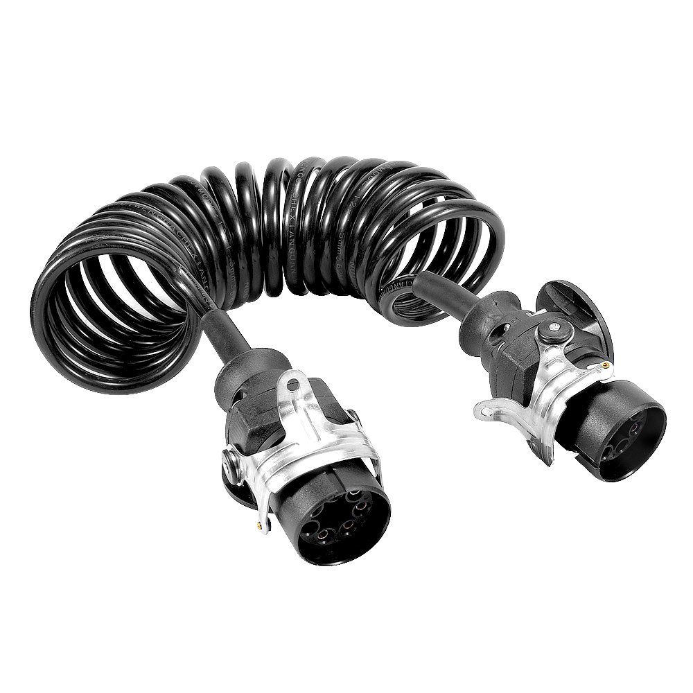 Trailer Brake Electrical Cable Wire Connector Truck Towing Accessories Safety EBS / ABS Spring 7 Core Cable for Trailer