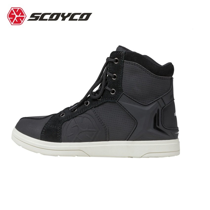 Custom Urban Enduro Men Motorbike Racing Leather Shoes Moto Bike Touring Waterproof Riding Motorcycle Sports Shoes