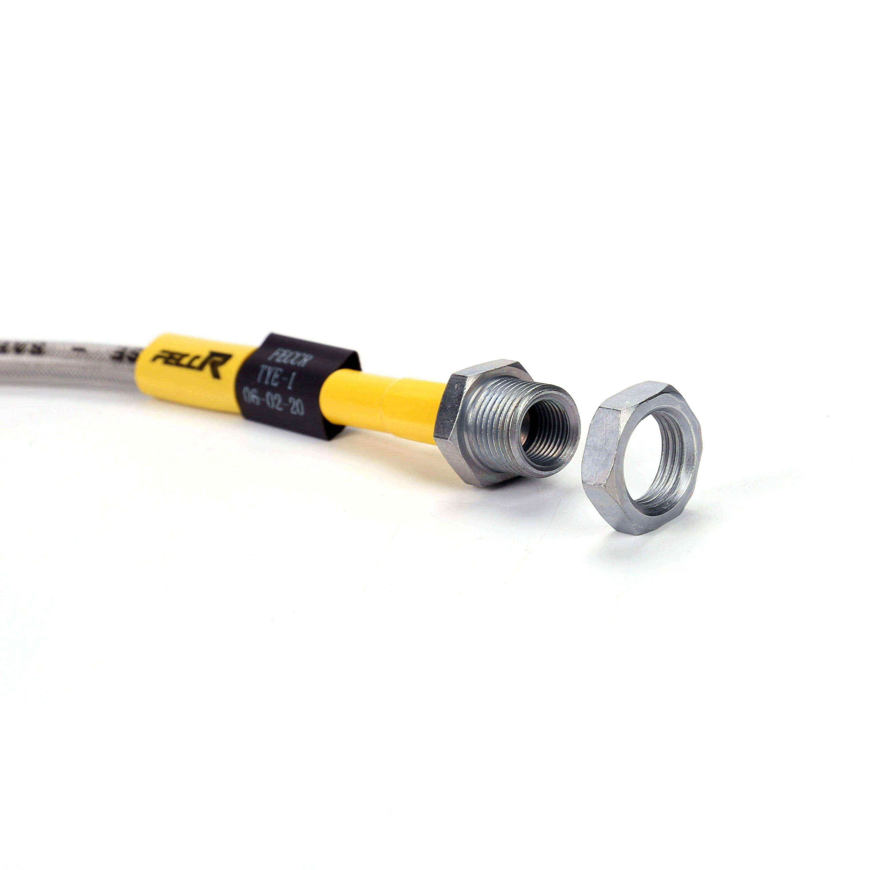 FECCR Brake Hose Steel Pipe Modified Stainless Steel Braided Hydraulic Brake Hose for Accord Camry Corolla BMW 3