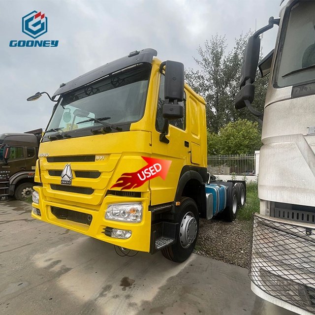 Howo Engine 6X4 371Hp Sinotruk 10 Gears 2016 Trucks Prices Dump Second Hand Horse Head Cars Used Tractor Truck