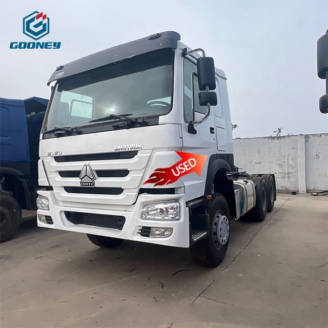 Howo Engine 6X4 371Hp Sinotruk 10 Gears 2016 Trucks Prices Dump Second Hand Horse Head Cars Used Tractor Truck