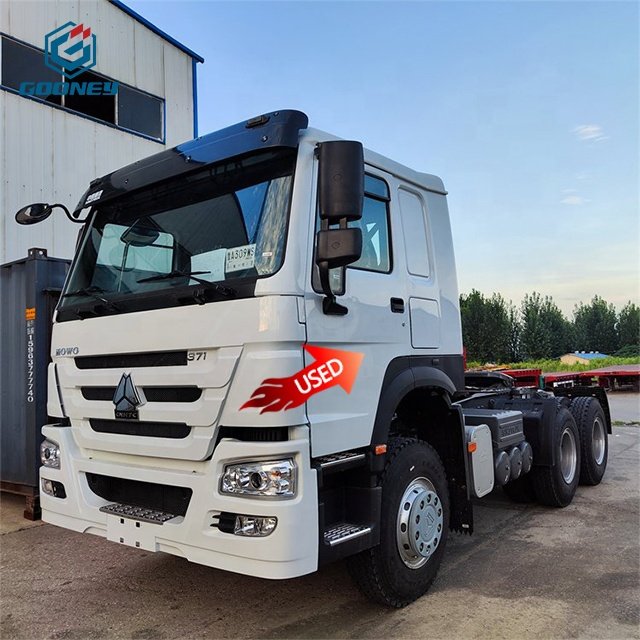 Howo Engine 6X4 371Hp Sinotruk 10 Gears 2016 Trucks Prices Dump Second Hand Horse Head Cars Used Tractor Truck