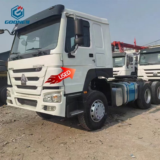 Howo Engine 6X4 371Hp Sinotruk 10 Gears 2016 Trucks Prices Dump Second Hand Horse Head Cars Used Tractor Truck