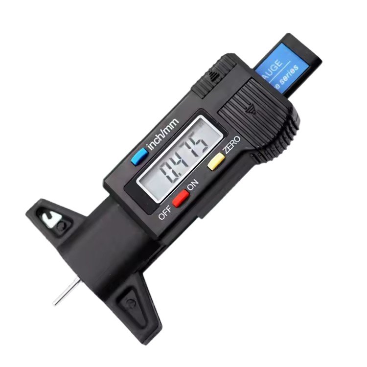 Hot Sale Car Tyre Thickness Gauges Tread Brake Pad Wear Detection Meter Measurer Tool LCD Display Digital Tire Tread Depth Gauge