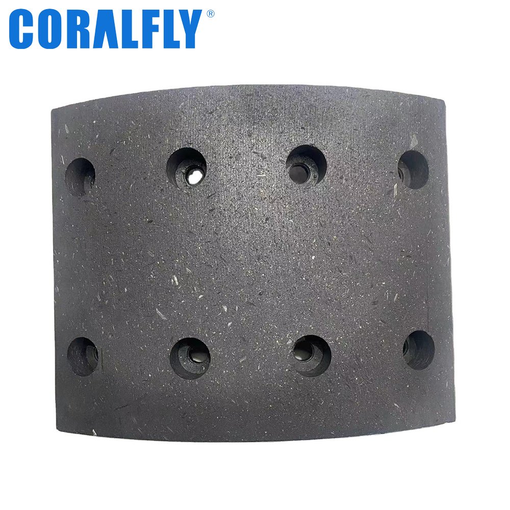 Coralfly Hot Style 19934 Truck Shoe Brake Lining for renault 5000821815 5000288512 5000822061 5001855104 5001860030 5000812335