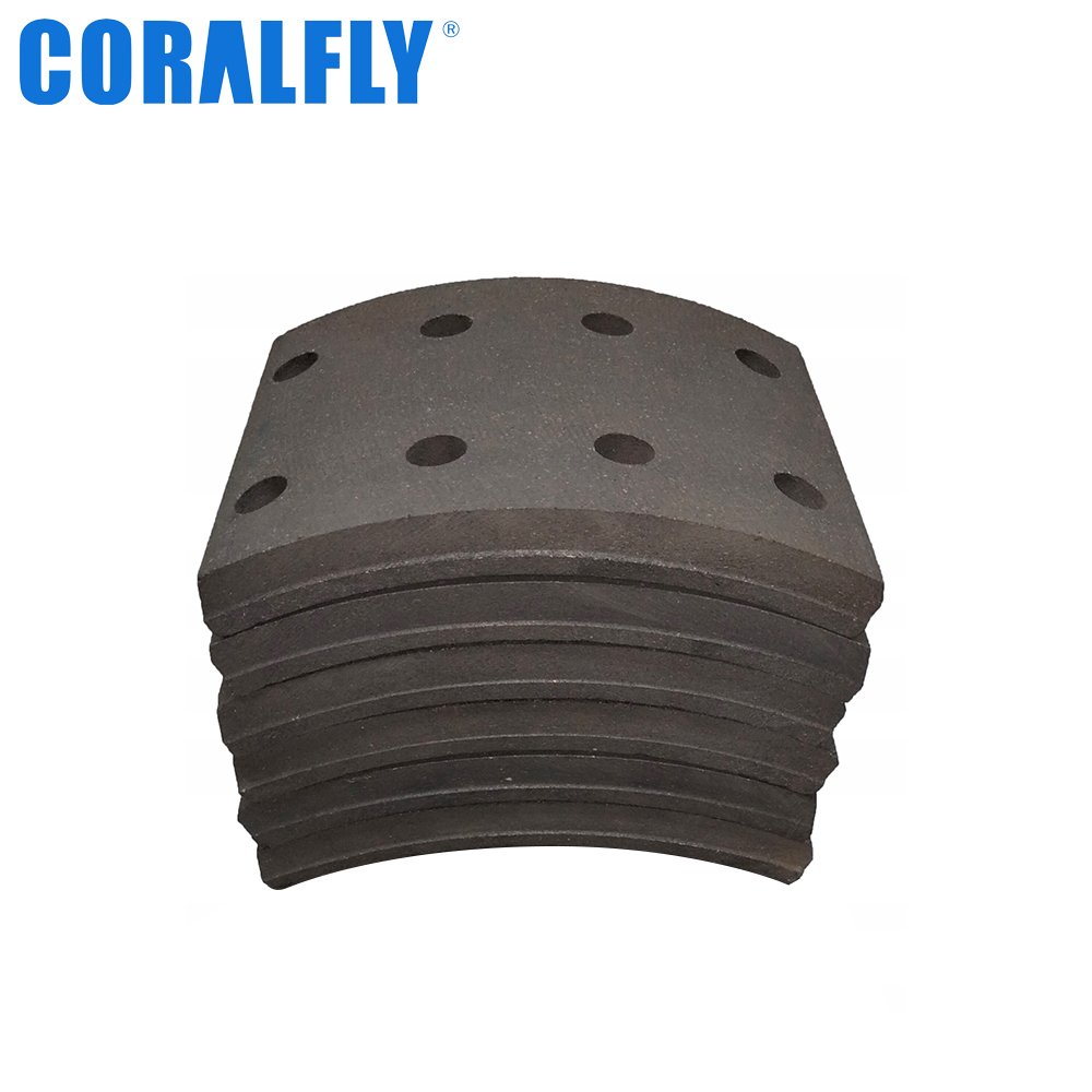 Coralfly Hot Style 19934 Truck Shoe Brake Lining for renault 5000821815 5000288512 5000822061 5001855104 5001860030 5000812335