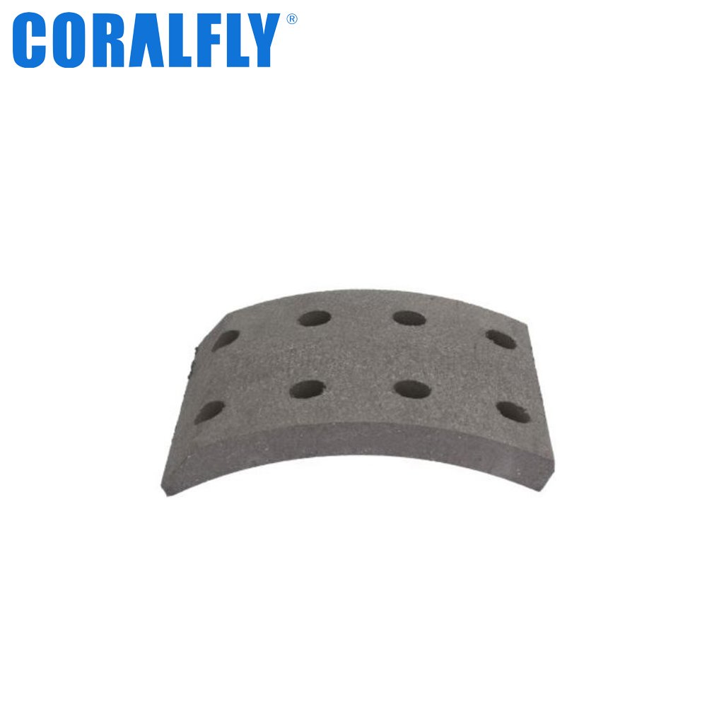 Coralfly Hot Style 19934 Truck Shoe Brake Lining for renault 5000821815 5000288512 5000822061 5001855104 5001860030 5000812335