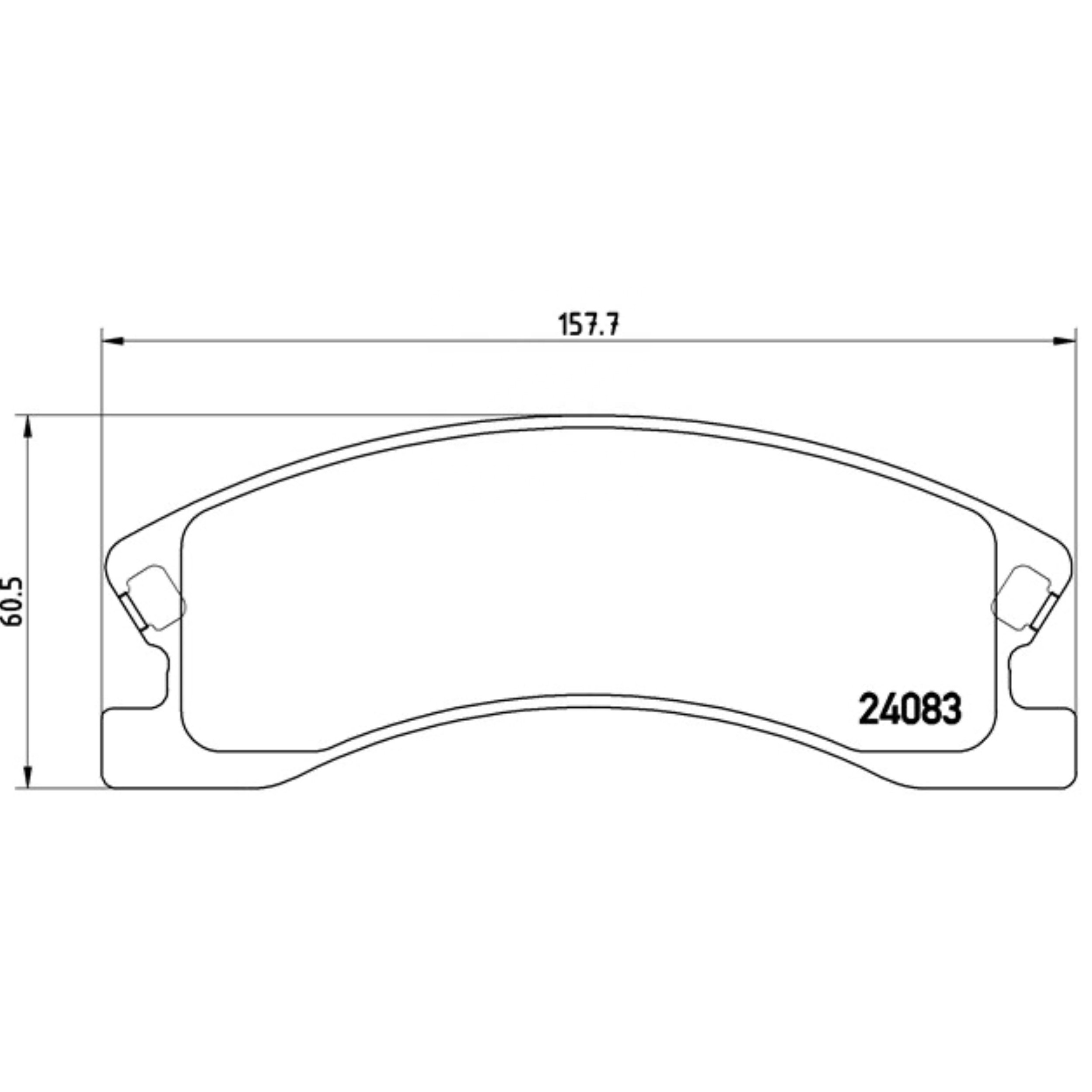 High Performance Factory Auto Parts Brake Pads (Pastillas De Freno) OEM Disc D945/wva 24083 Is Front Axle Brake for CHRYSLER