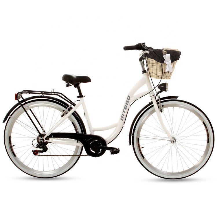 Factory Hot Selling City Bike Cycle Women's 26 Inch High Carbon Steel Frame Fashion Bicycle City Bike for Adult