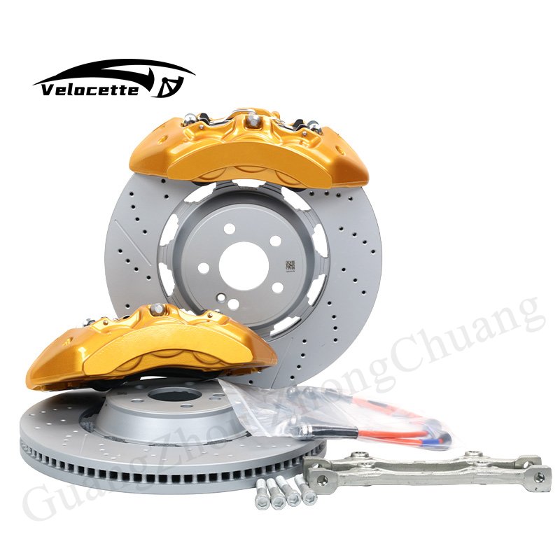 Upgrade Big Brake Kit AMG6 Caliper 6piston Front Rear Brake Caliper 390 360mm 19 Inch Rims for bmw Series audi A7 A8 honda civic