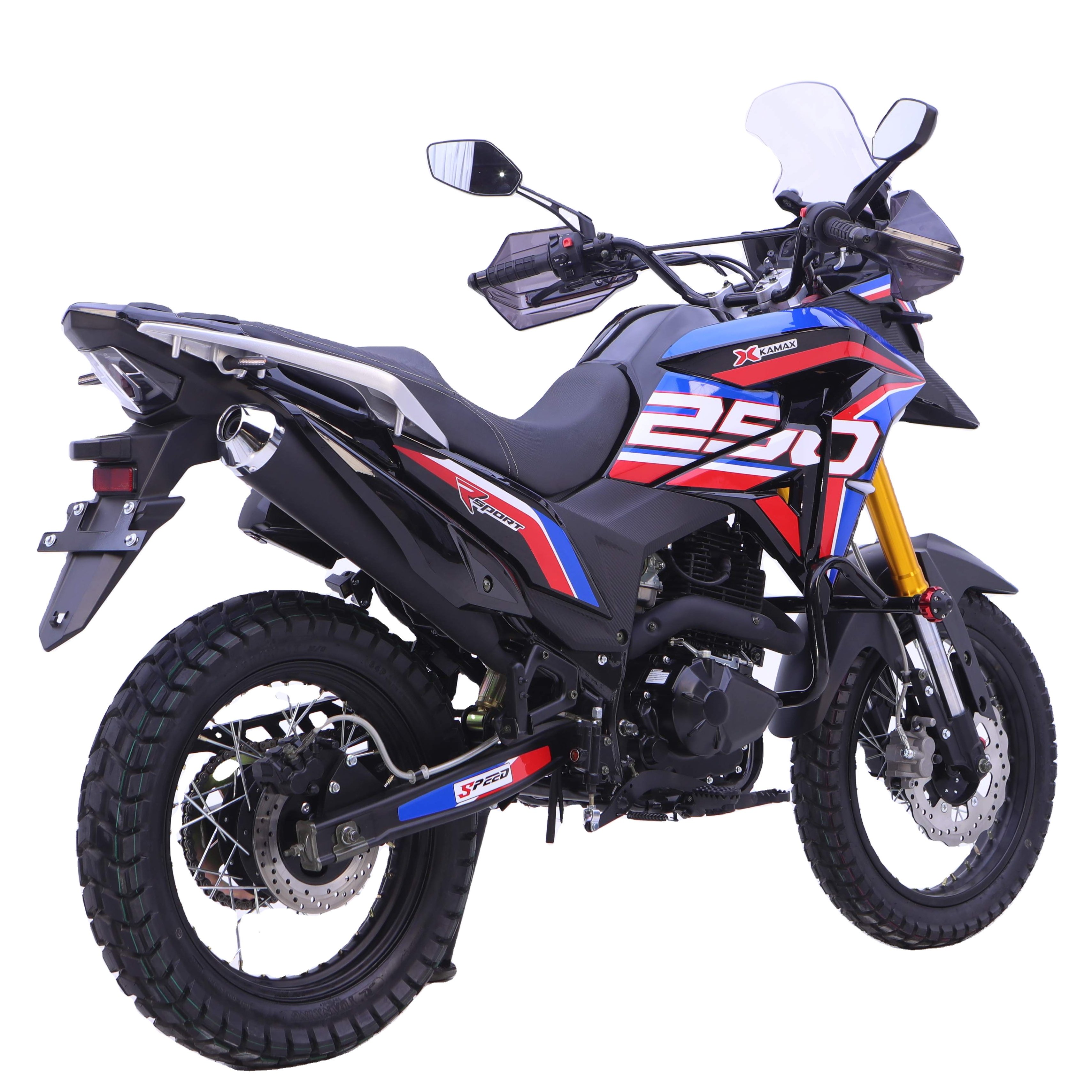 2025 Motorcycle Petrol Bike 200cc Motorcycle Kamax Cross Motorcycle Adv Style Brake Disc LED Light
