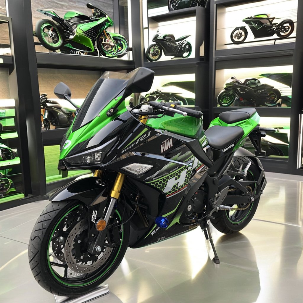 XRZ 250CC High-Speed Racing Motorcycle New 1 Cylinder 4 Stroke Water Cooling CDI Electric Start Double Disc Brake Gasoline