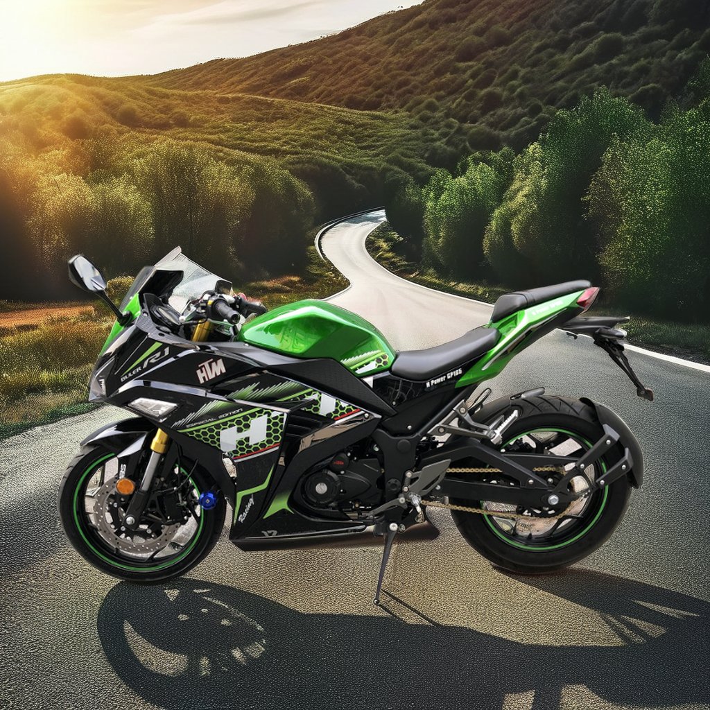 XRZ 250CC High-Speed Racing Motorcycle New 1 Cylinder 4 Stroke Water Cooling CDI Electric Start Double Disc Brake Gasoline