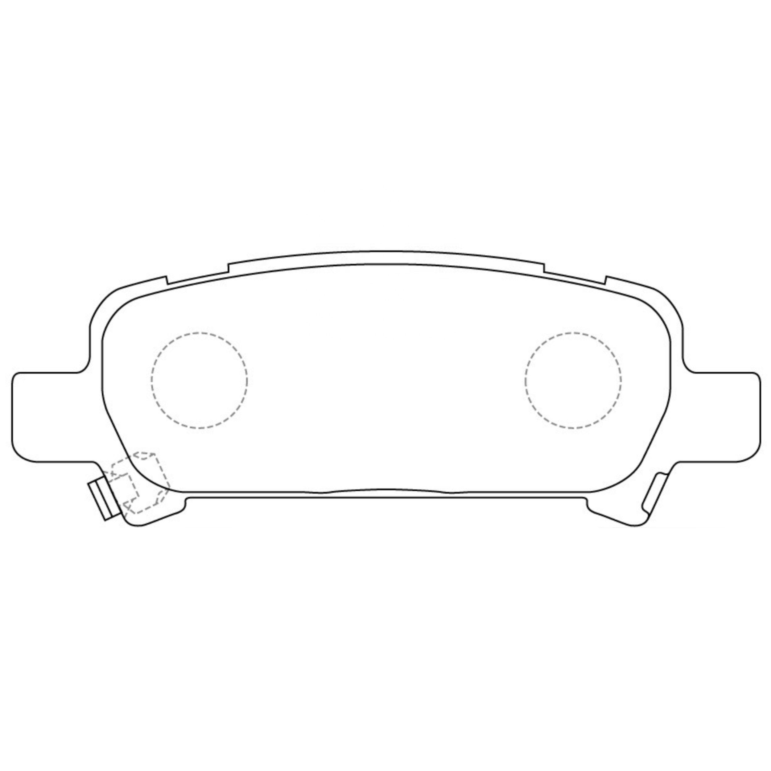 High Performance Factory Auto Parts Brake Pads (Pastillas De Freno) OEM Disc D770/wva 23572/23573 Is Rear Axle Brake for Subaru