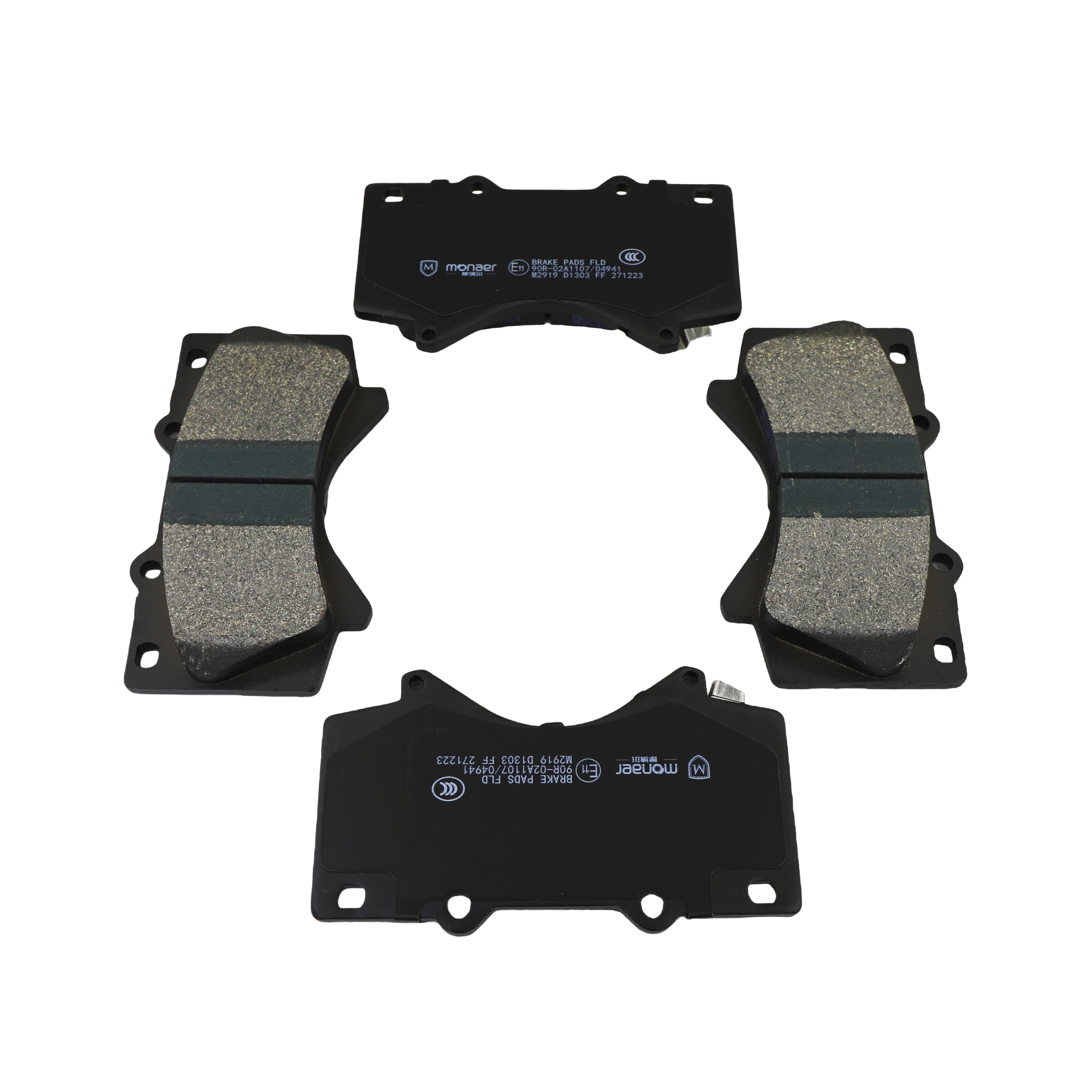Monaer Brake Pads D1303 Ceramic Front Disc Front Brake Pad for Toyota