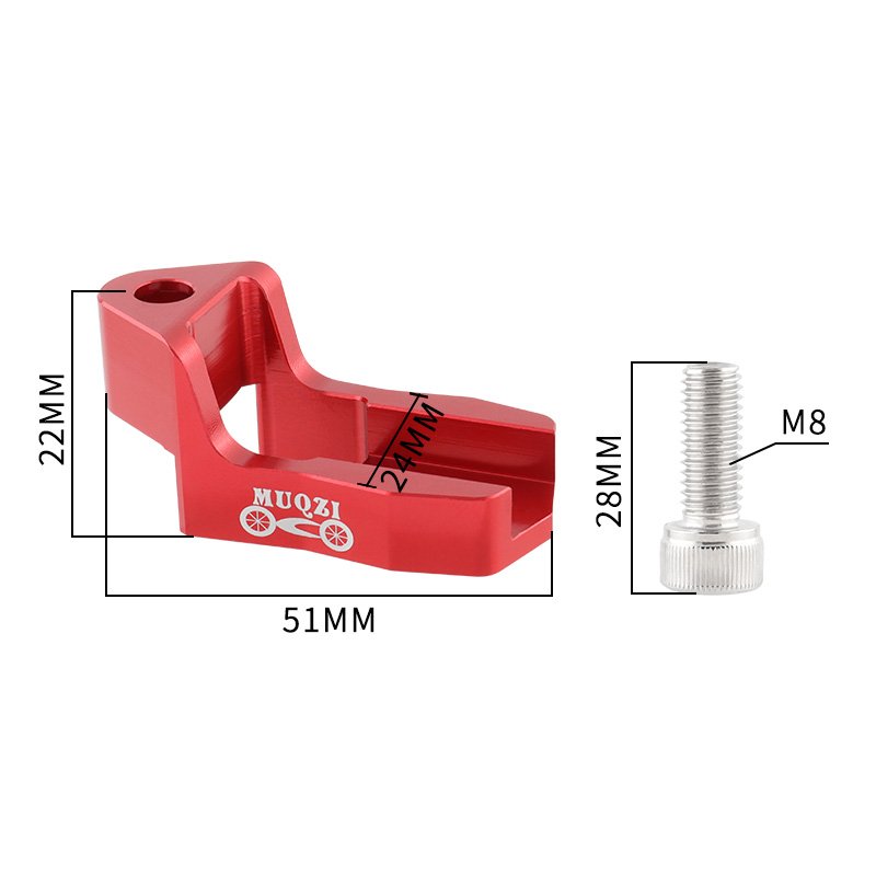 MUQZI Folding Bicycle Parts C Brake Caliper Extension Seat 20 Inch Frame 451 to 406 Adjustable Adapter