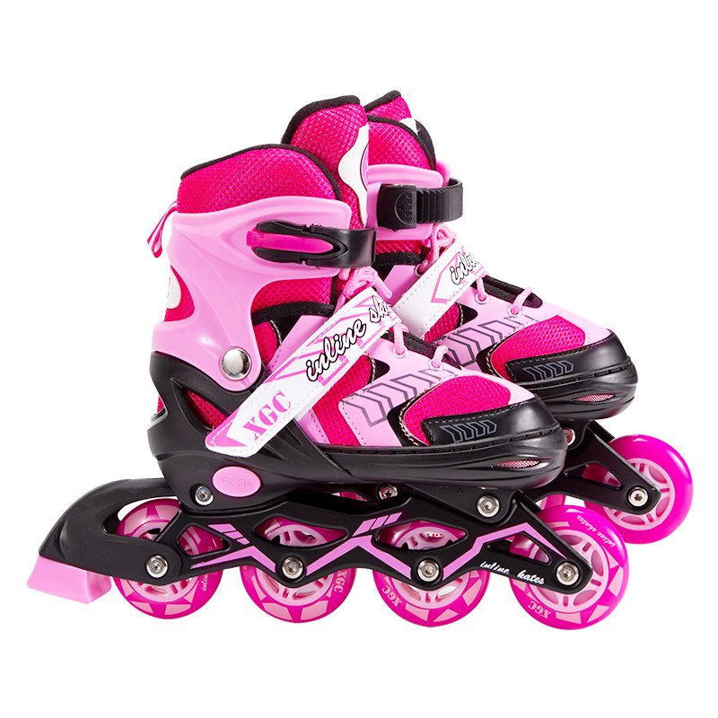 Inline Skate Shoes With PVC Single Light Wheels Lower Price Roller Skates Shoes for Kids