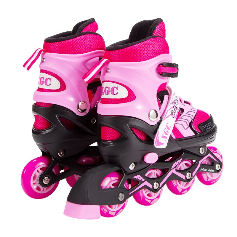 Inline Skate Shoes With PVC Single Light Wheels Lower Price Roller Skates Shoes for Kids