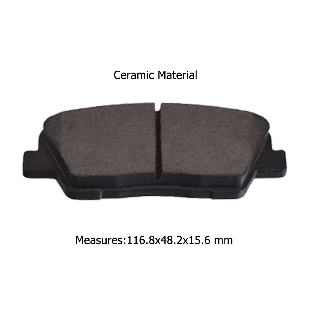 D1284-8524 Rear Brake Pads for Hyundai Centennial Equus VI/Entourage VQ/Genesis GC/Maxcruz/Santa FE CM DM TM