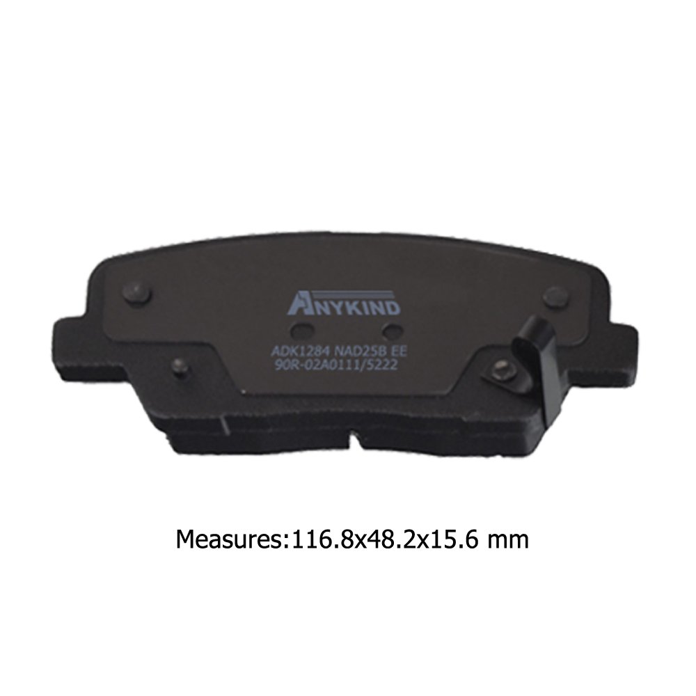 D1284-8524 Rear Brake Pads for Hyundai Centennial Equus VI/Entourage VQ/Genesis GC/Maxcruz/Santa FE CM DM TM