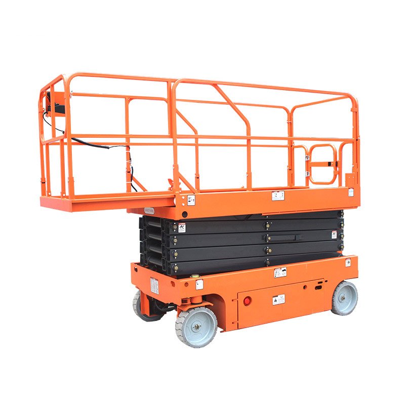 Unw Automatic Brake System Cheap 16M Hydraulic Scissor Lift Outdoor Advertising Restaurant 10M 12M 14M 16M Options Available